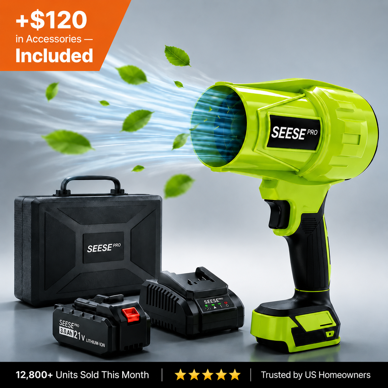 SEESE PRO™-Ultra-Light, Ultra-Powerful Blower
